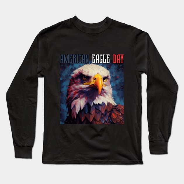 american eagle, 4th of july, freedom Long Sleeve T-Shirt by Pattyld